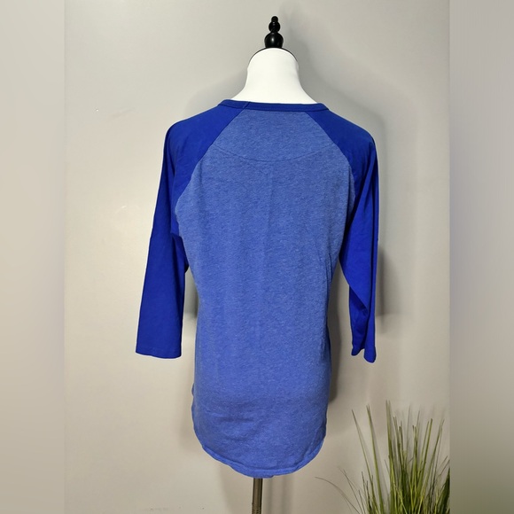 🐦Blue Jays🐦 Raglan 3/4 Sleeve Crew Neck Jersey Top. Baseball Tee - Picture 2 of 6